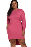 High-Low Mini Dress Plus Size