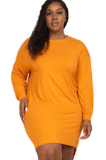 High-Low Mini Dress Plus Size