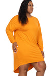 High-Low Mini Dress Plus Size