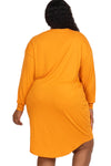 High-Low Mini Dress Plus Size