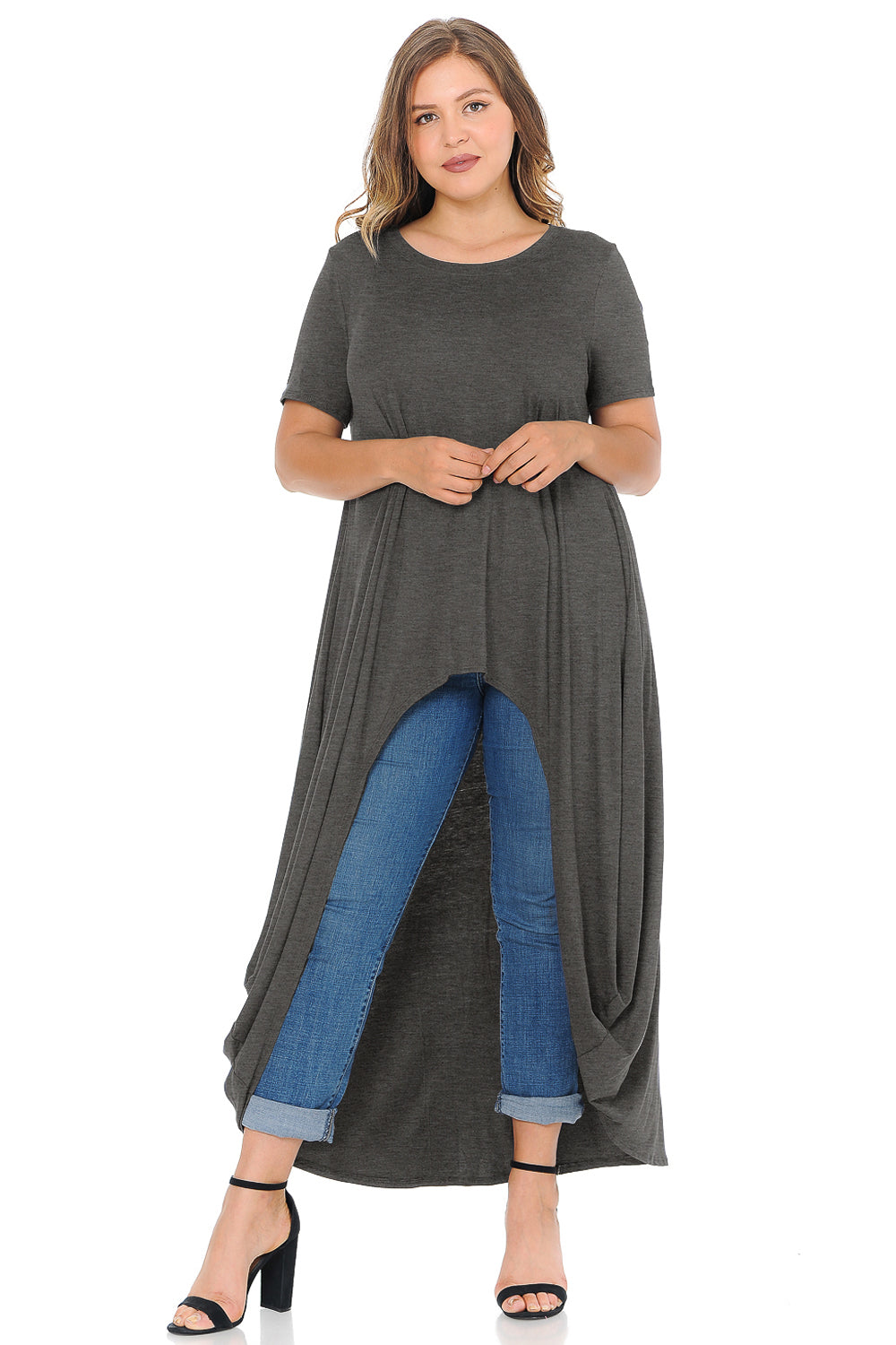 High-Low Maxi Top Plus Size
