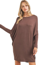 Dolman Sleeve Jersey Dress