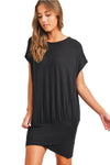 Overlapping Hem Jersey Knit