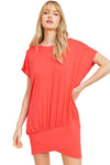 Overlapping Hem Jersey Knit