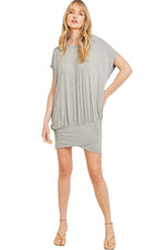 Overlapping Hem Jersey Knit