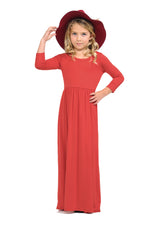 Fit and Flare Maxi Solid Dress