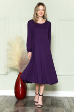 Bishop Sleeve Midi Dress