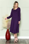 Bishop Sleeve Midi Dress