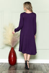 Bishop Sleeve Midi Dress
