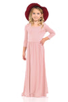 Fit and Flare Maxi Solid Dress