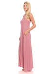 Sleeveless Maxi Dress with Pockets
