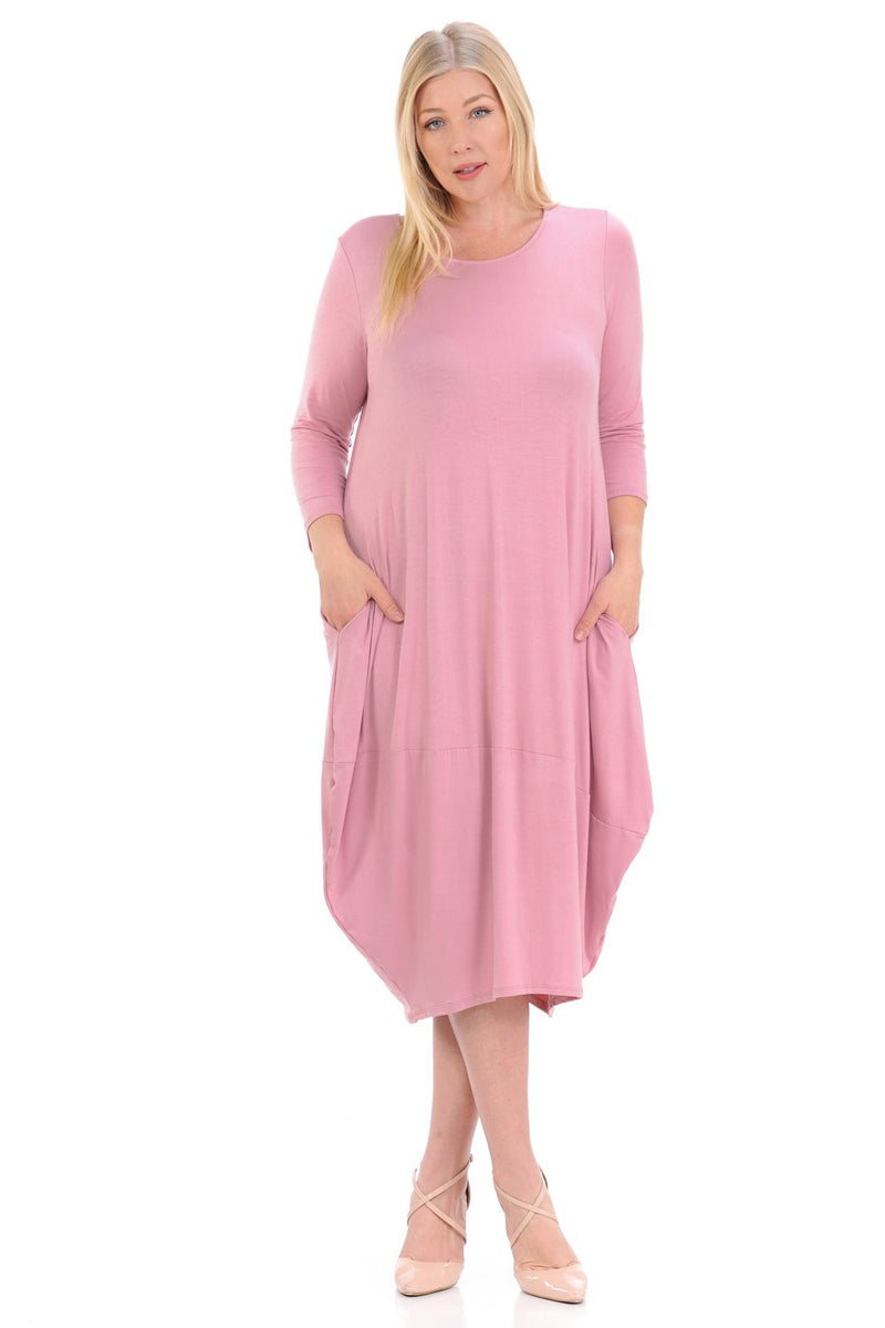 Cocoon Midi Dress Plus Size