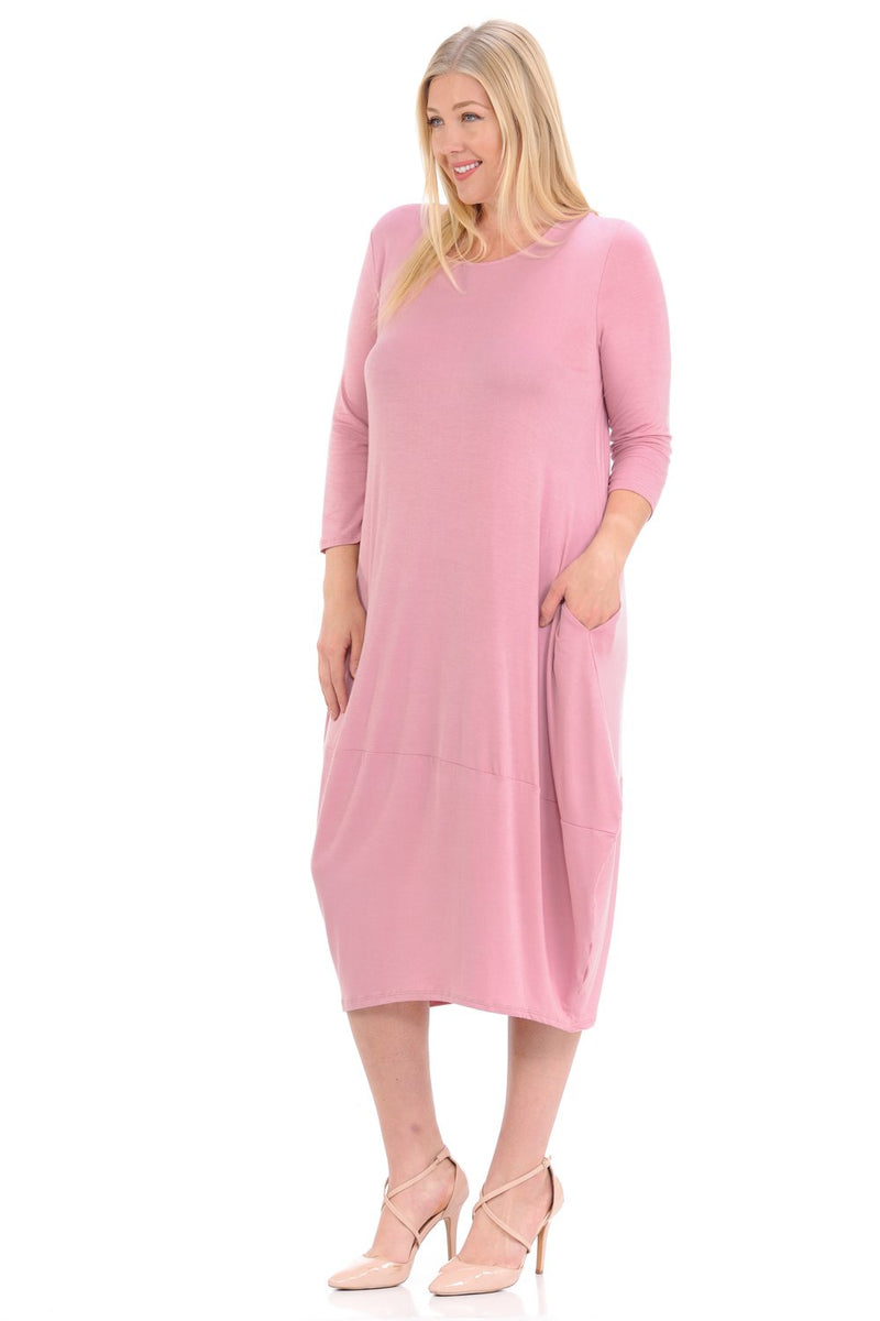 Cocoon Midi Dress Plus Size