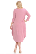 Cocoon Midi Dress Plus Size