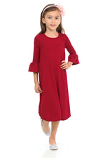 Bell Sleeve Trapeze Dress