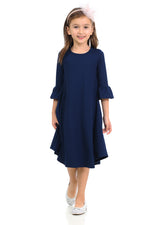 Bell Sleeve Trapeze Dress