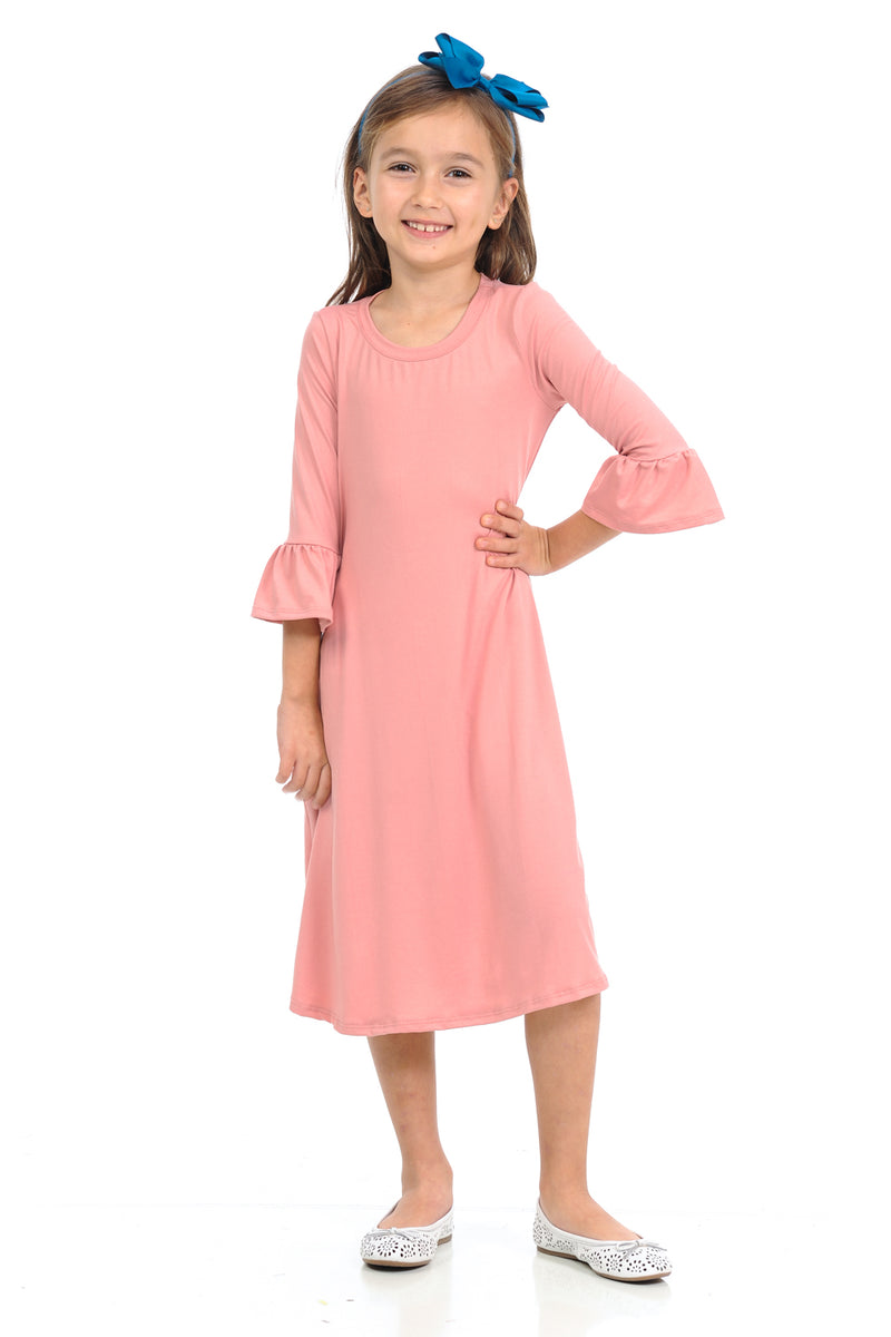 Bell Sleeve Trapeze Dress
