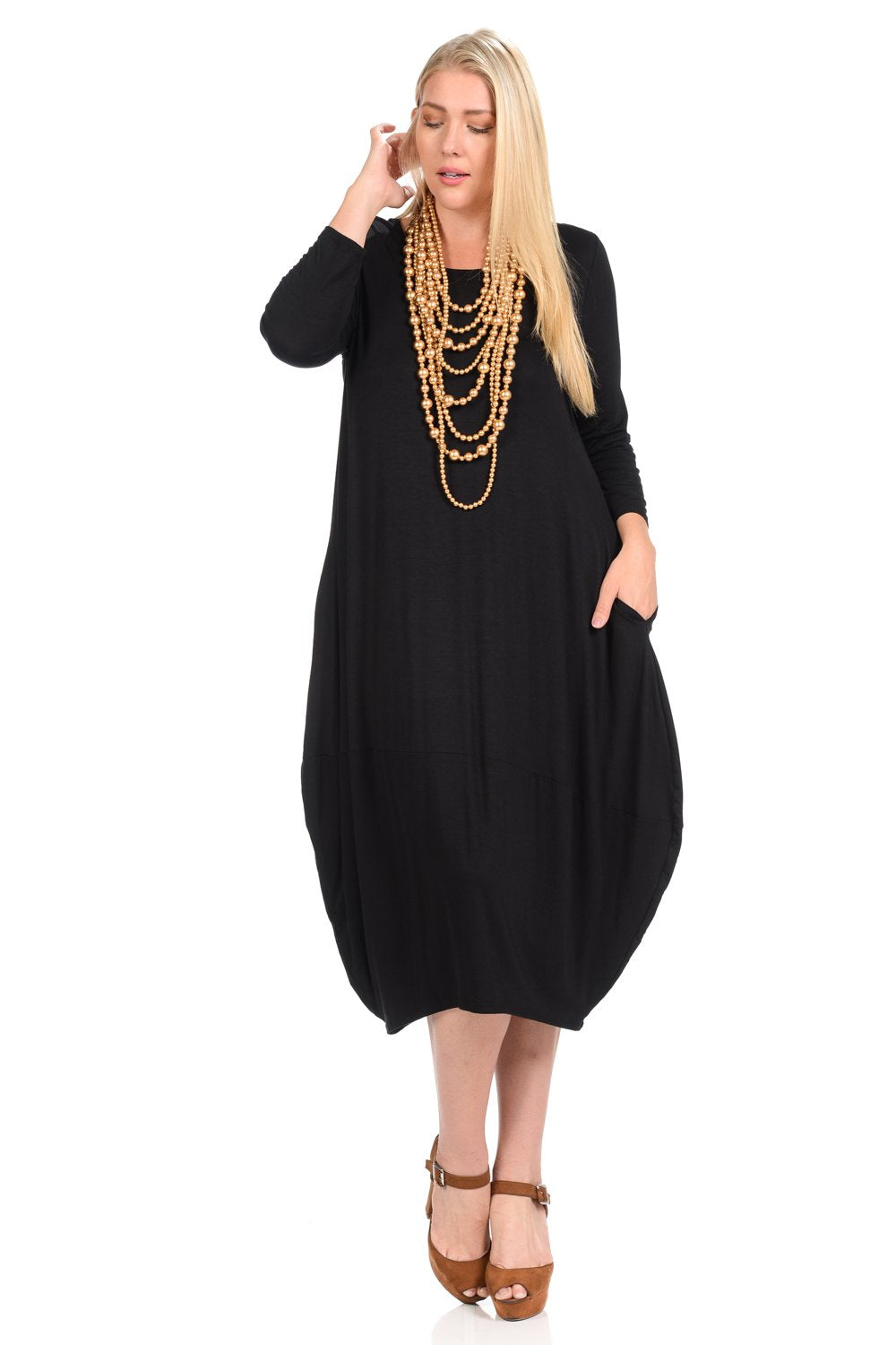 Cocoon Midi Dress Plus Size