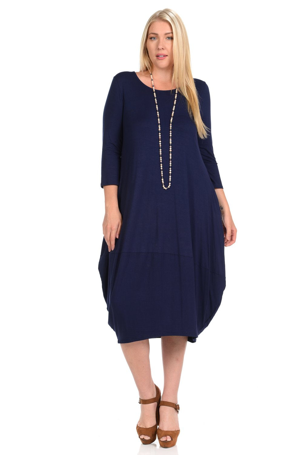 Cocoon Midi Dress Plus Size