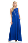 Sleeveless Maxi Dress with Pockets