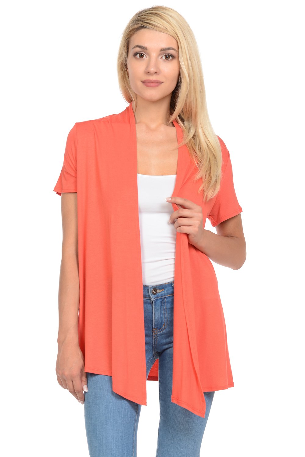 Short Sleeve Open Front Vest Plus Size