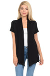 Short Sleeve Open Front Vest