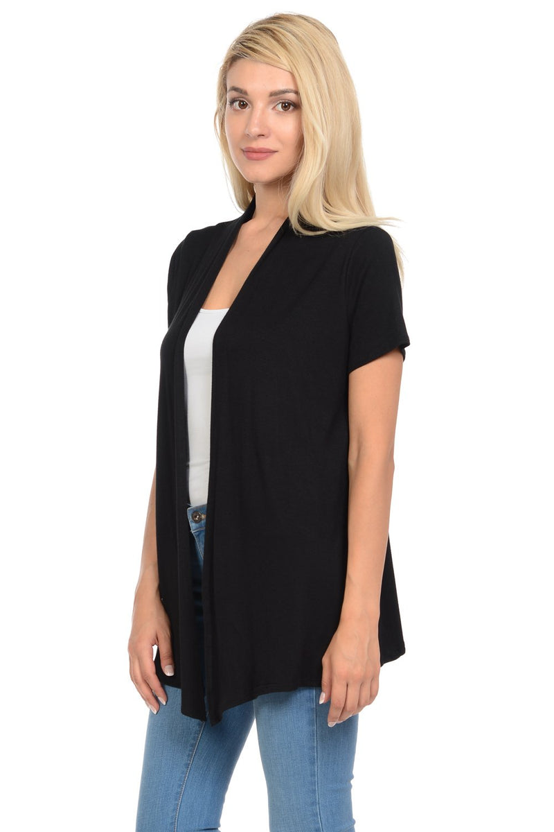 Short Sleeve Open Front Vest