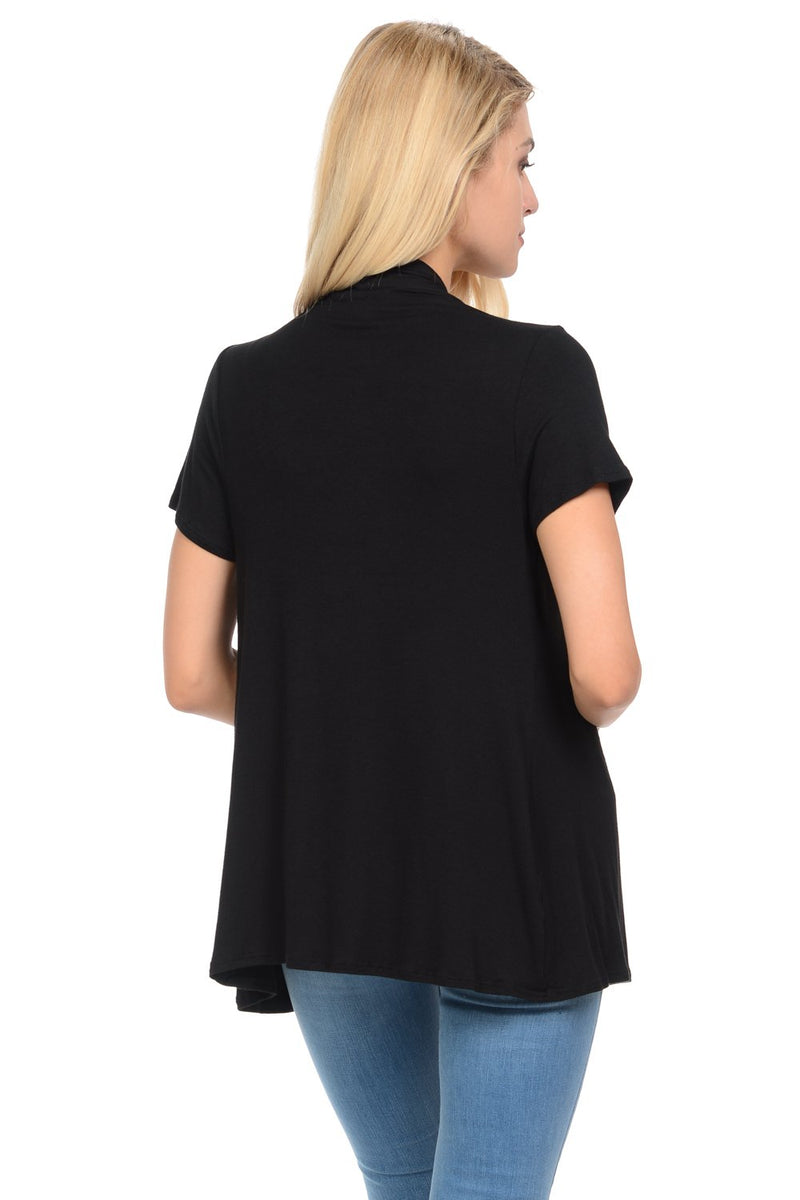 Short Sleeve Open Front Vest