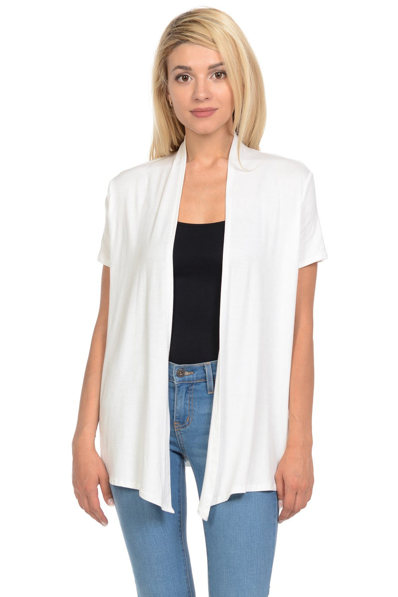 Short Sleeve Open Front Vest