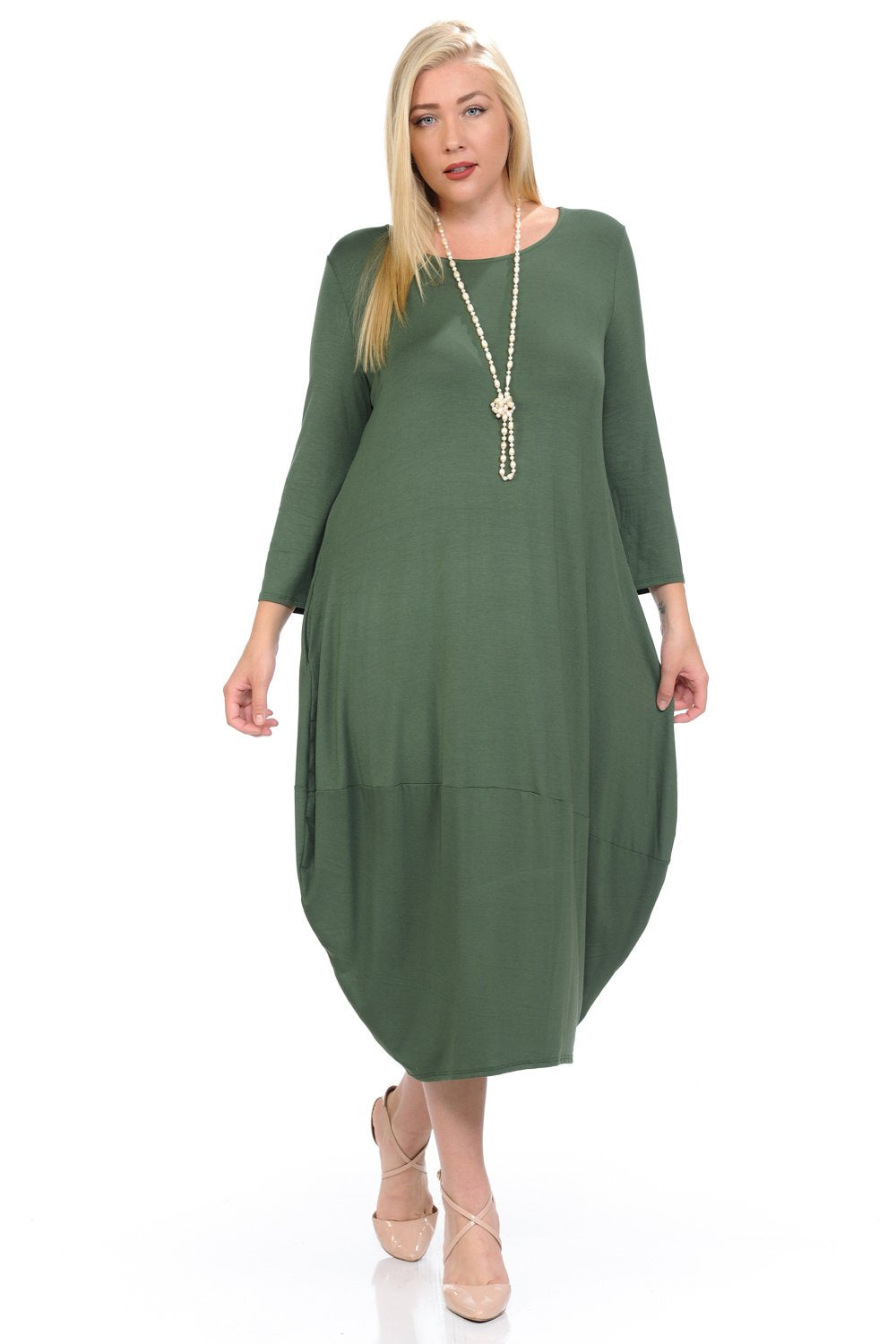 Cocoon Midi Dress Plus Size