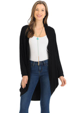Jersey Batwing Sleeve Cardigan