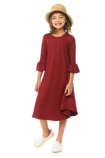 Bell Sleeve Trapeze Dress