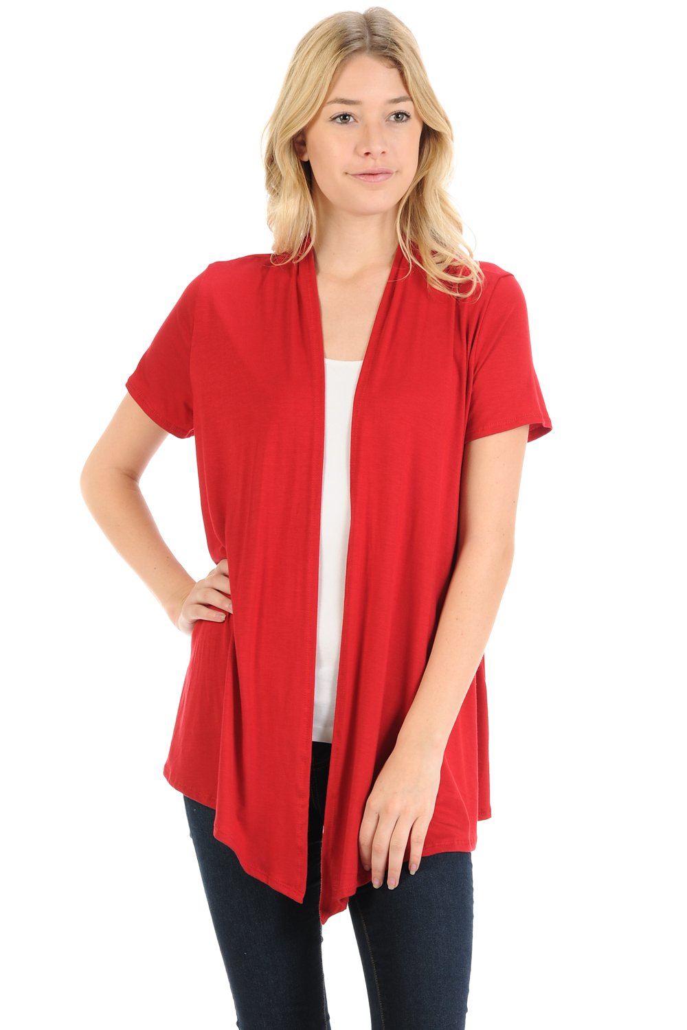 Short Sleeve Open Front Vest