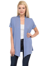 Short Sleeve Open Front Vest