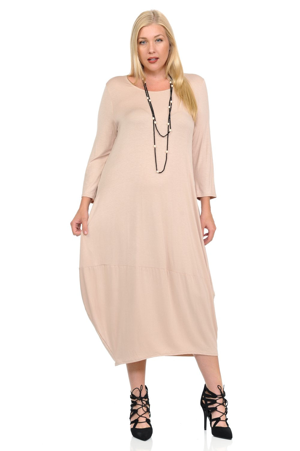 Cocoon Midi Dress Plus Size