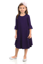 Bell Sleeve Trapeze Dress