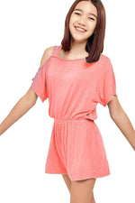 One Shoulder Romper with Removable Label