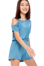 One Shoulder Romper with Removable Label