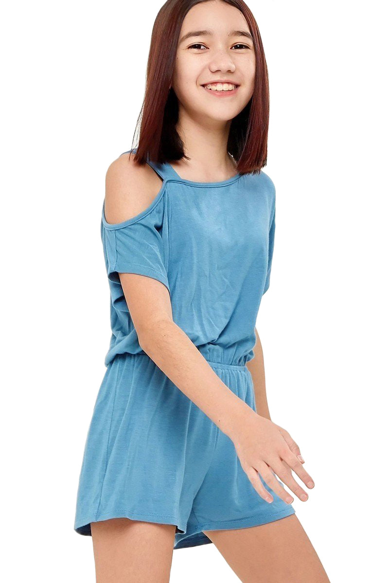 One Shoulder Romper with Removable Label