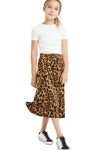 Leopard Print A-Line Skirt