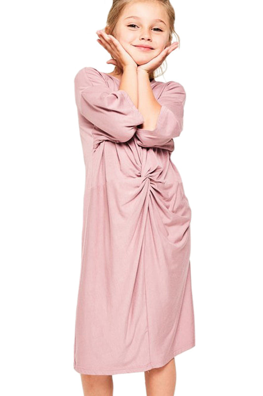 Twist Knotted Knit Dress
