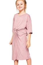 Twist Knotted Knit Dress
