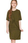 Twist Knotted Knit Dress