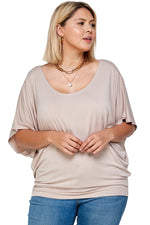 Draped Dolman Top Plus Size