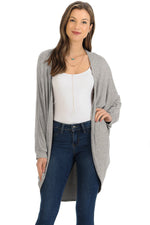 Jersey Batwing Sleeve Cardigan