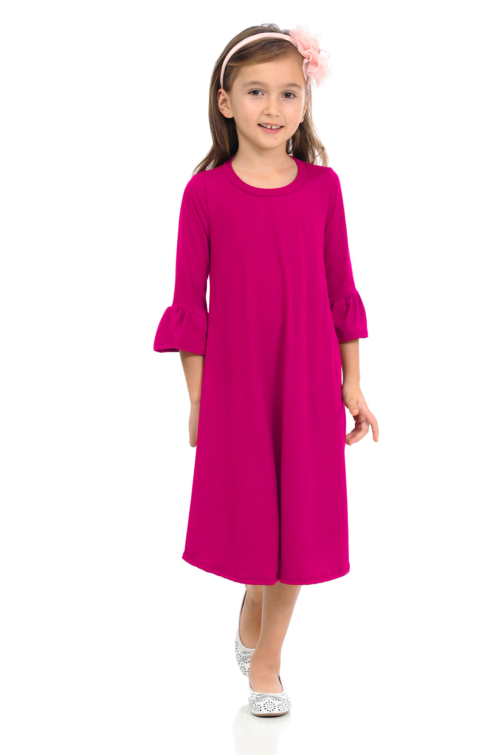 Bell Sleeve Trapeze Dress