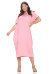 Cocoon Maxi Dress with Dolman Sleeves