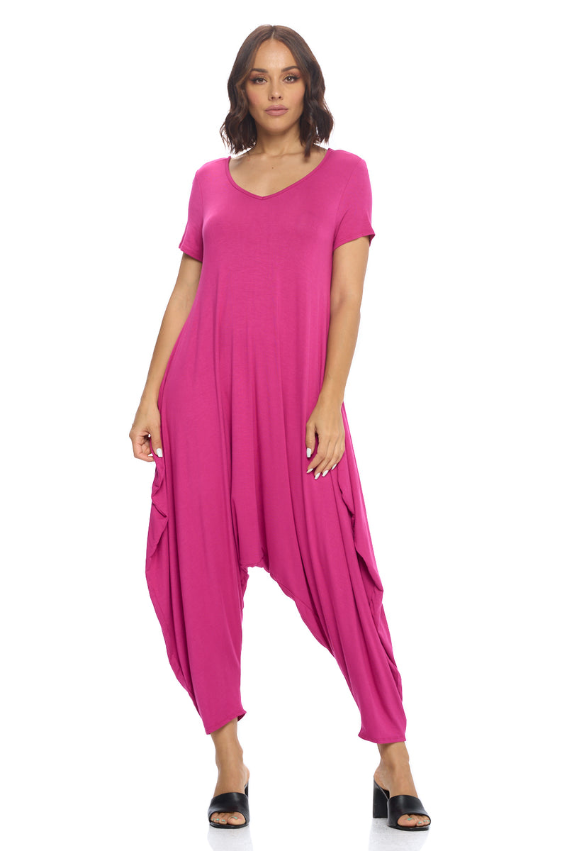 Solid Harem Jumpsuit