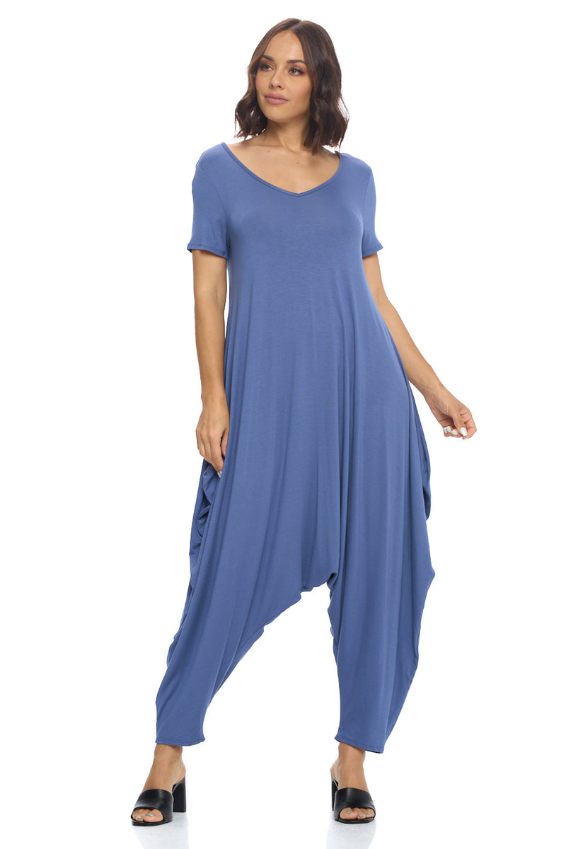 Solid Harem Jumpsuit