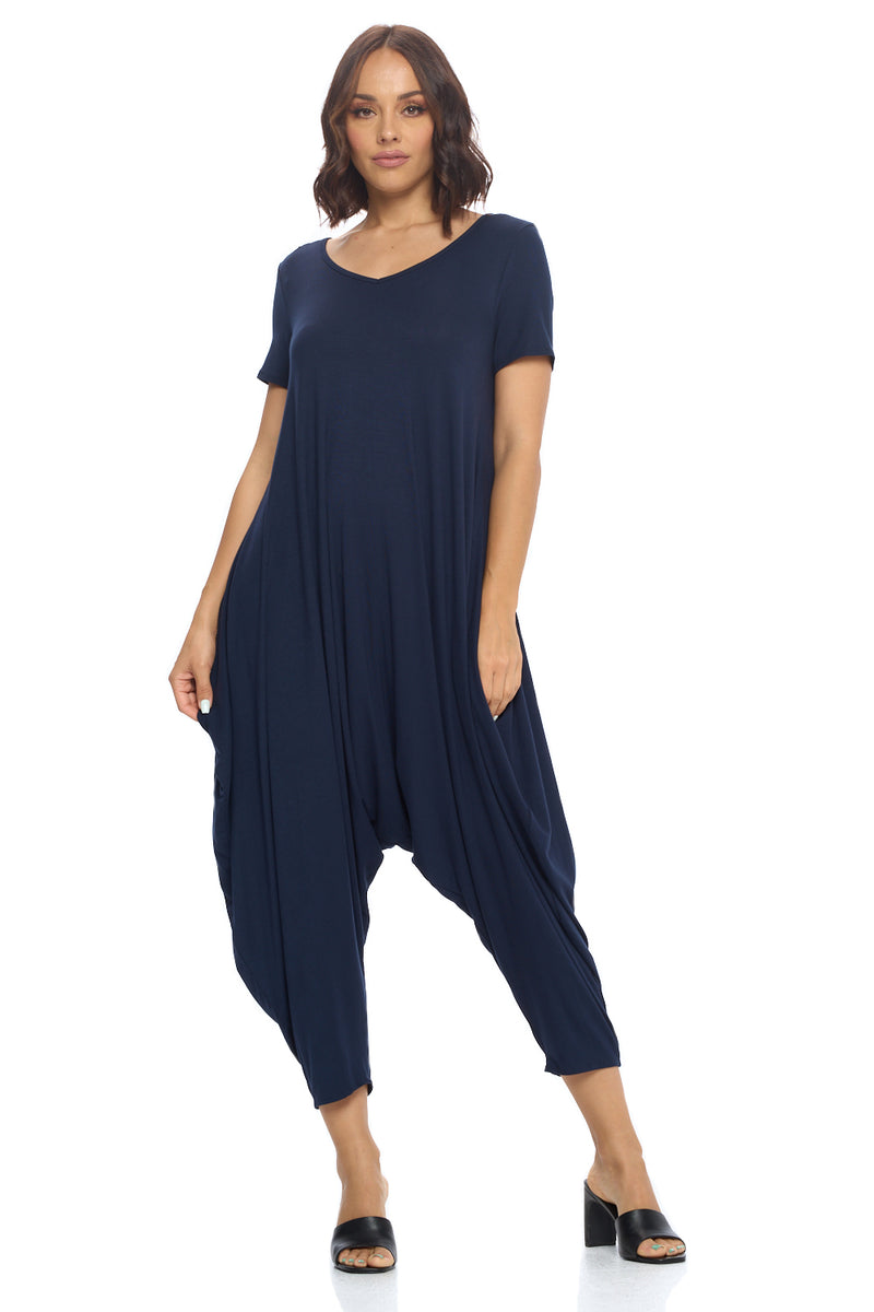 Solid Harem Jumpsuit